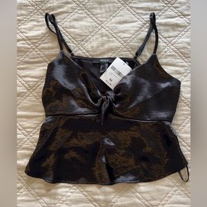 Black tank top crop top